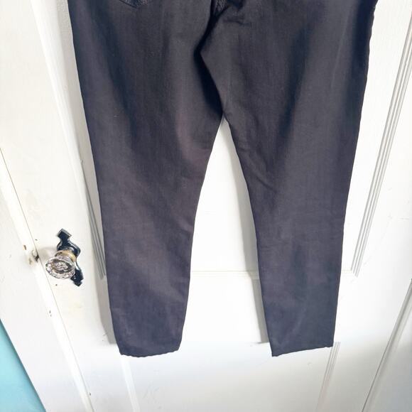 FRAME Ali High Rise Ankle Skinny Jeans Noir Black Classic Stretch Size 27 - Picture 10 of 12